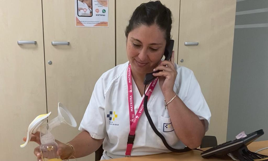 Matrona en la consulta en Lanzarote.