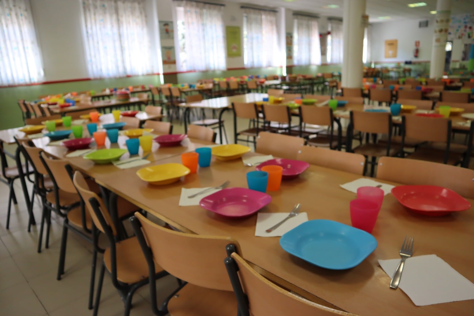 Comedor de un colegio.