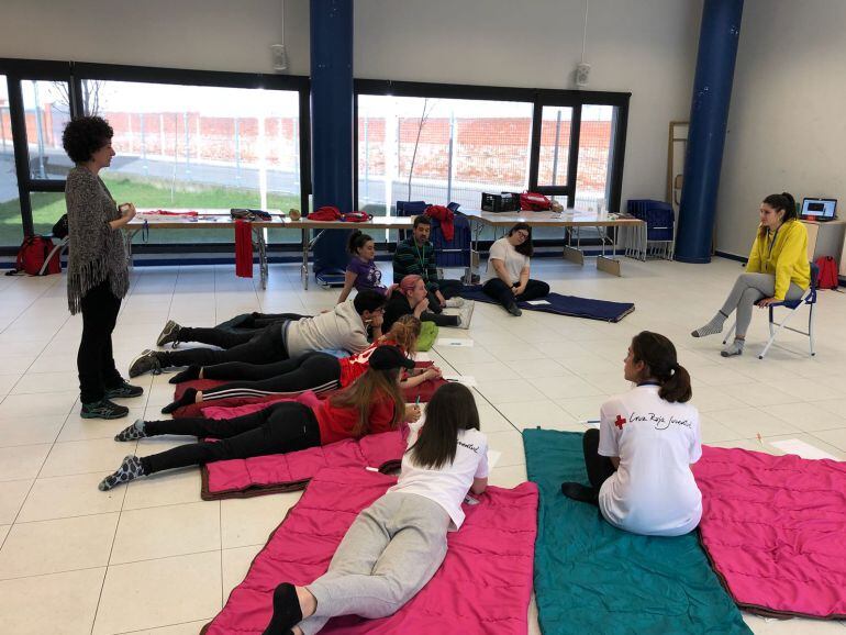 Una de las actividades realizadas en el Encuentro Juvenil de Cruz Roja en Medina del Campo