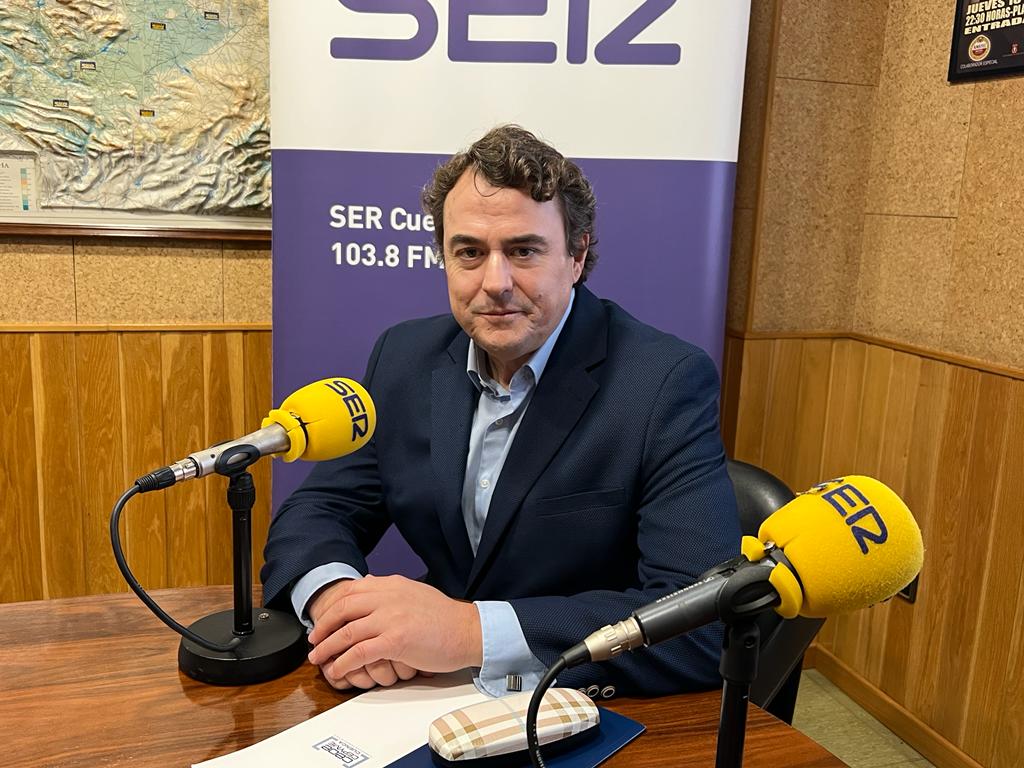 David Peña, presidente de CEOE Cepyme Cuenca, en los estudios de la SER