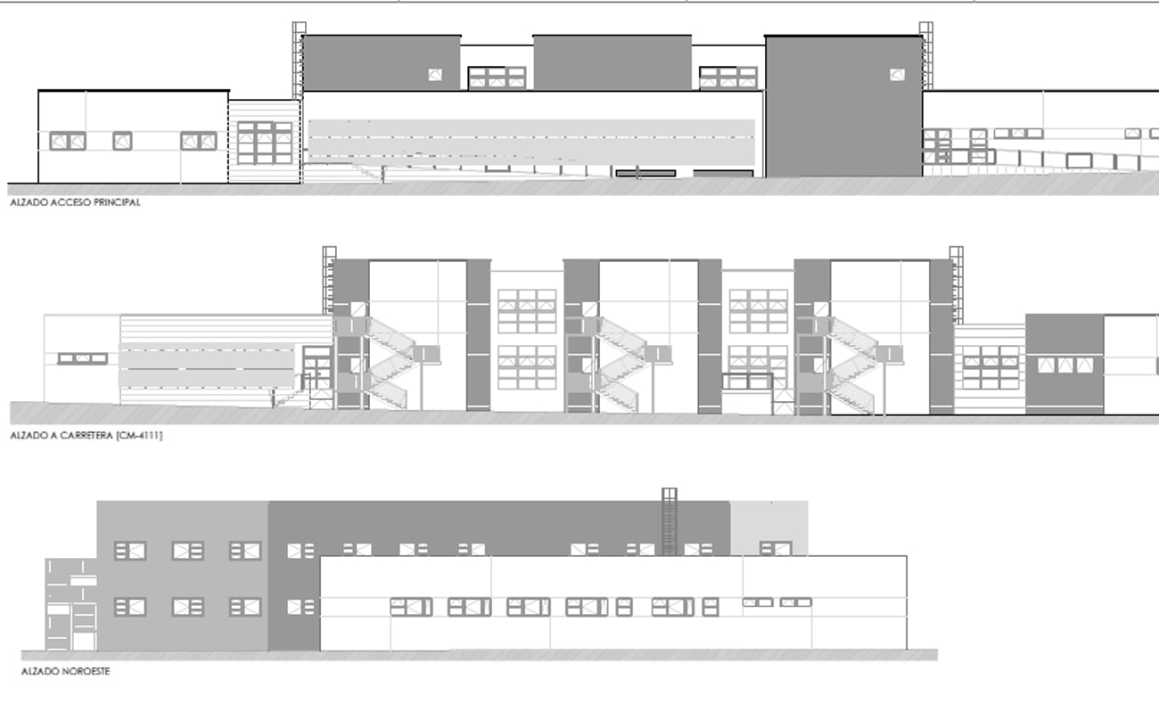 Plano de la futura residencia de mayores de Viso del Marqués (Ciudad Real)