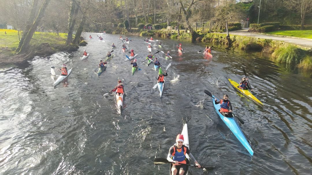 San Silvestre en piragua  en ALLARIZ