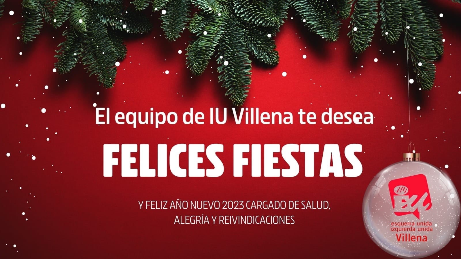 Felicitación Navideña de IU Villena