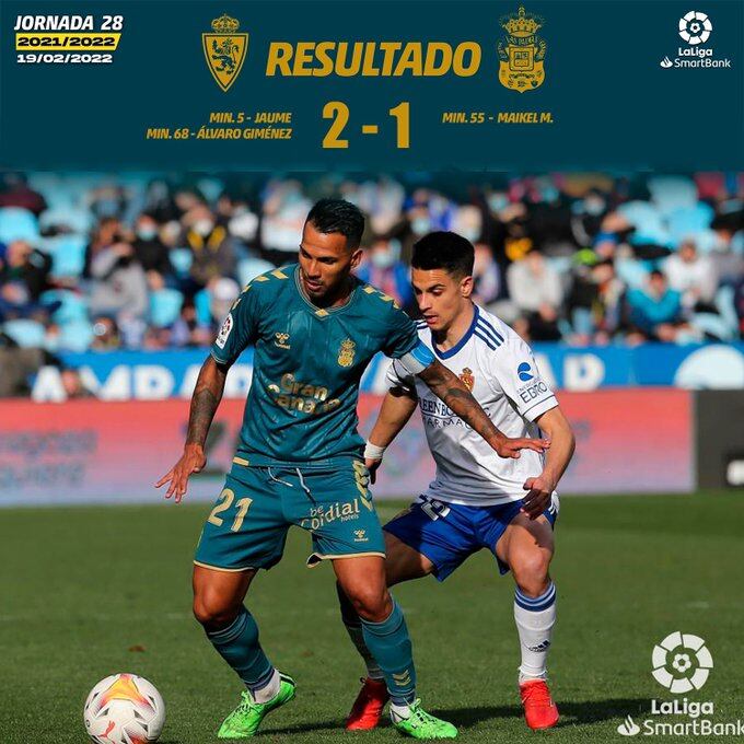 Derrota de la UD en Zaragoza