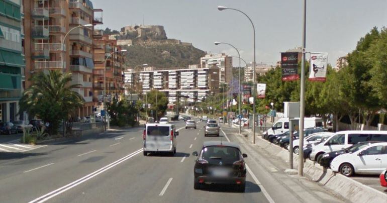 Radar fijo ubicado en la Avenida de Denia de Alicante