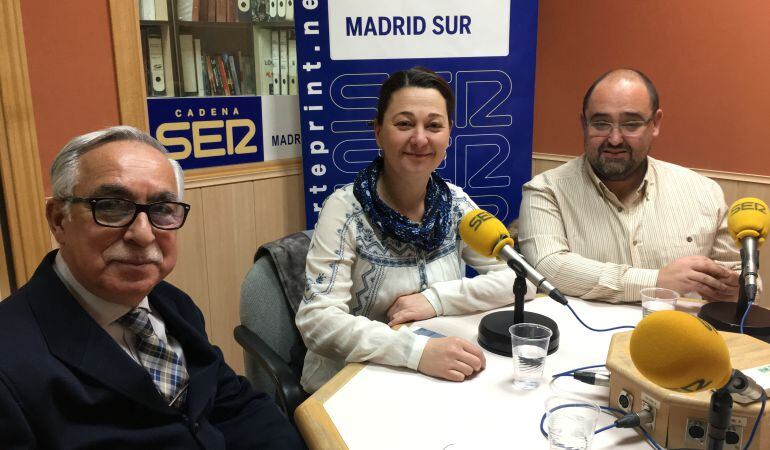 Julio López Madera, Beatriz Arceredillo y Óscar Valero