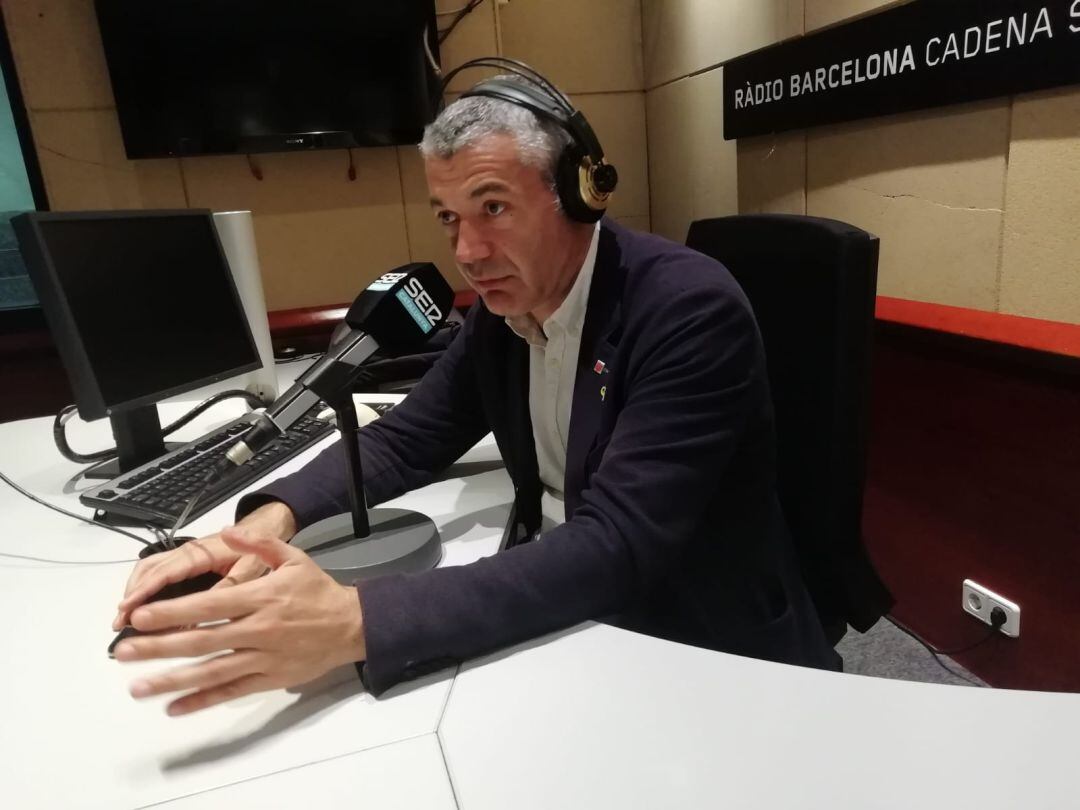 Oriol Amorós durant l'entrevista