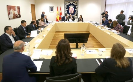 Reunión de la Junta de Portavoces de las Cortes del 18 de octubre