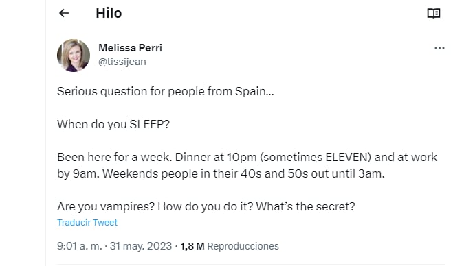 El tuit de la profesora Melissa Perri / Twitter