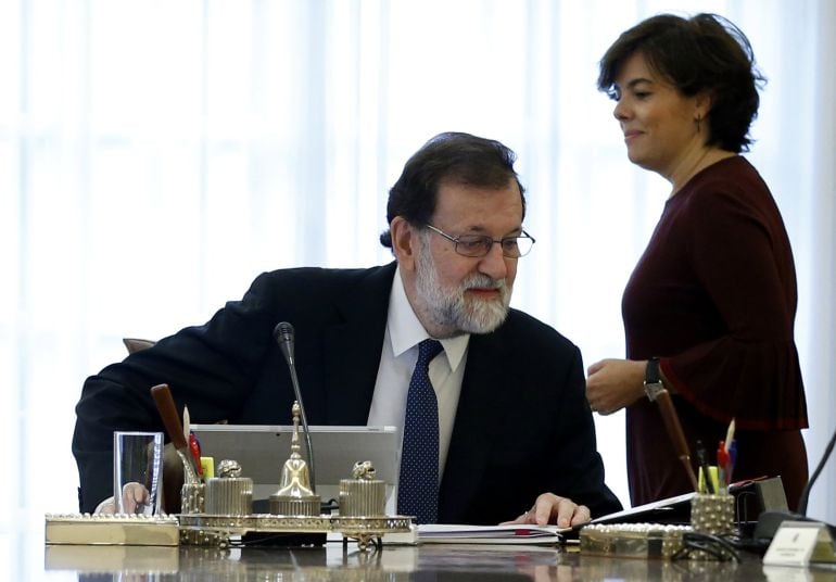 Mariano Rajoy y Soraya Sáenz de Santamaría.