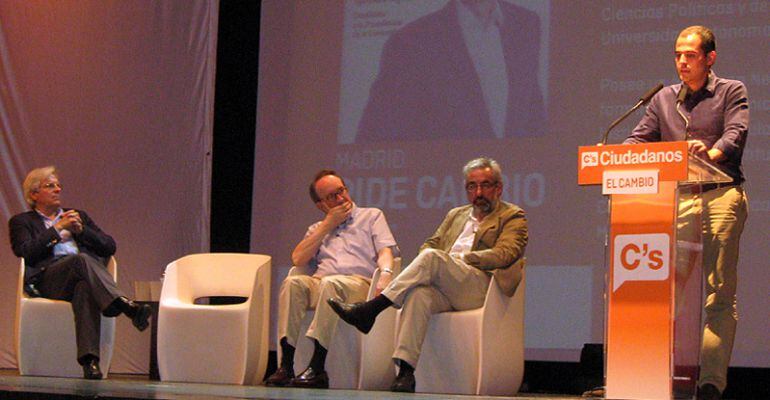 Ignacio Aguado junto a Horacio Rico en la presentación del proyecto de Cs en Alcobendas