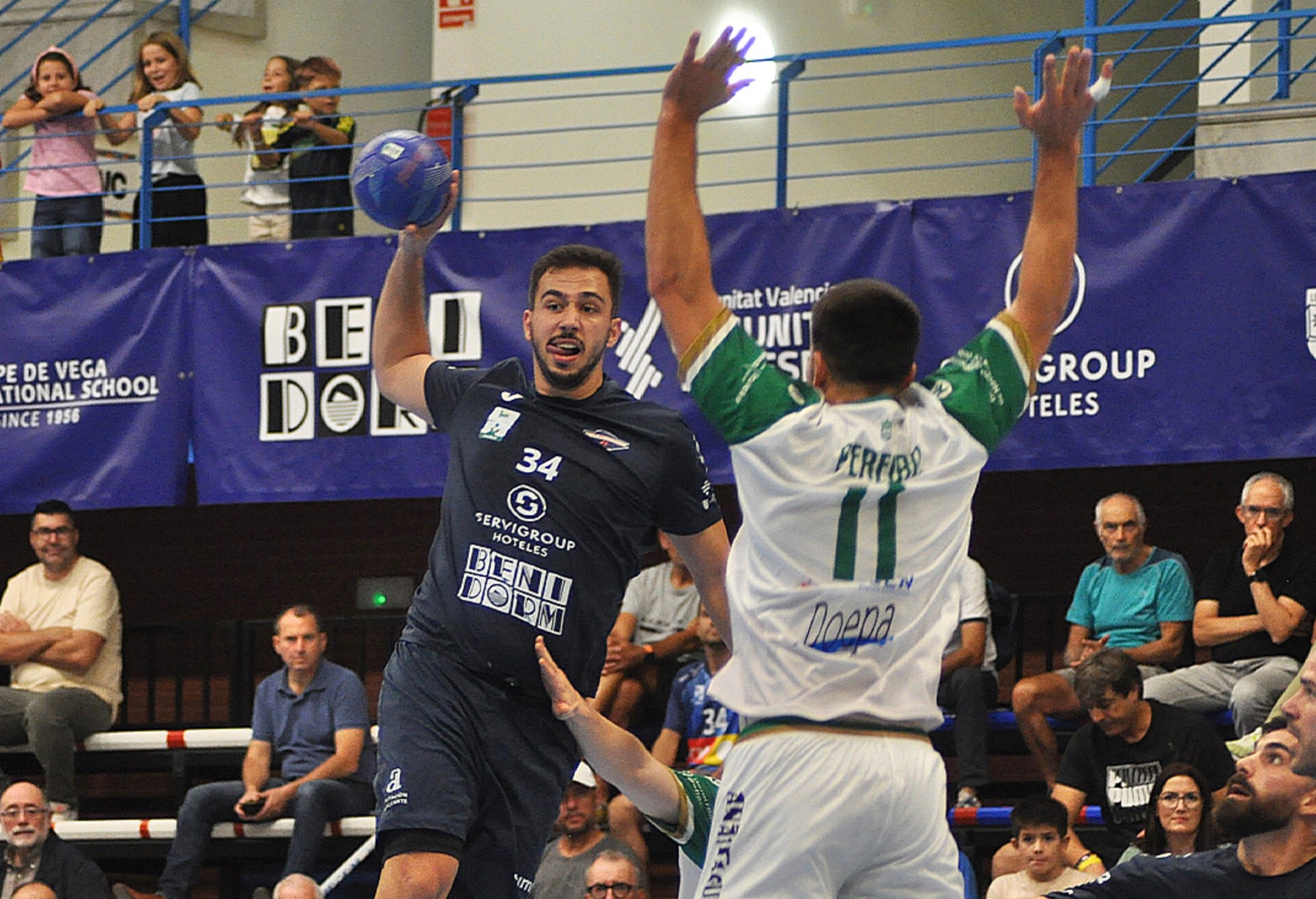 Nacho Valles en un partido en el Palau d&#039;Esports