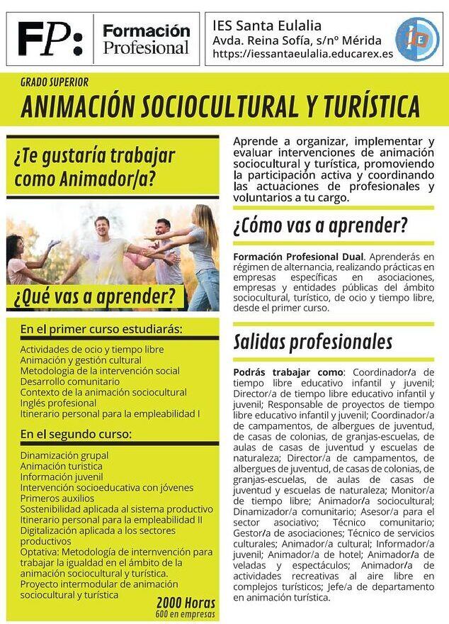 Ciclo Formativo de Grado Superior en Animación Sociocultural y Turismo