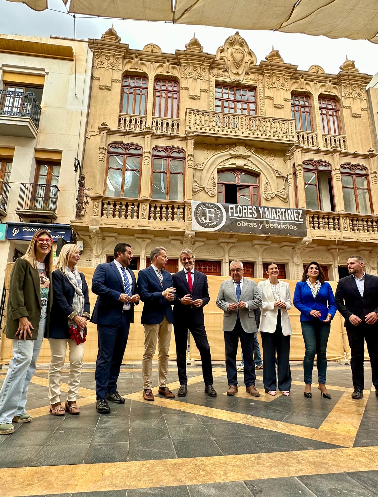 Autoridades locales y regionales visitan las obras de la Cámara Agraria de Lorca