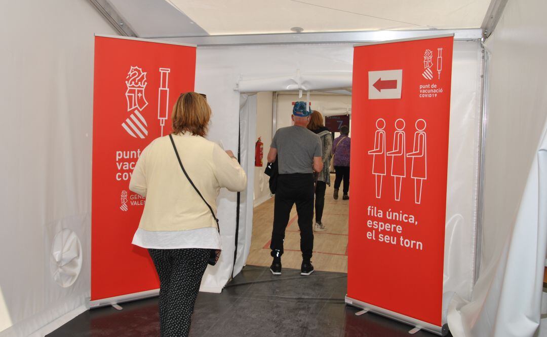 Imagen del proceso de vacunación.