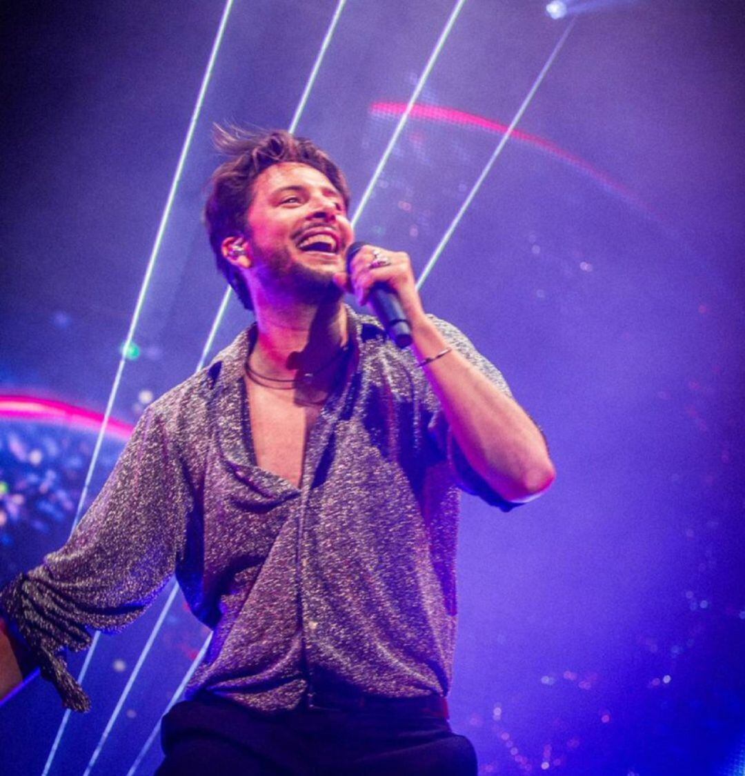 Manuel Carrasco durante uno de sus conciertos