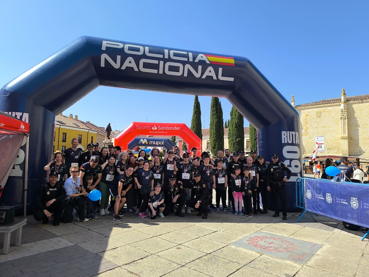 Down Palencia agradece el apoyo recibido en la carrera solidaria Ruta 091 de la Policía Nacional
