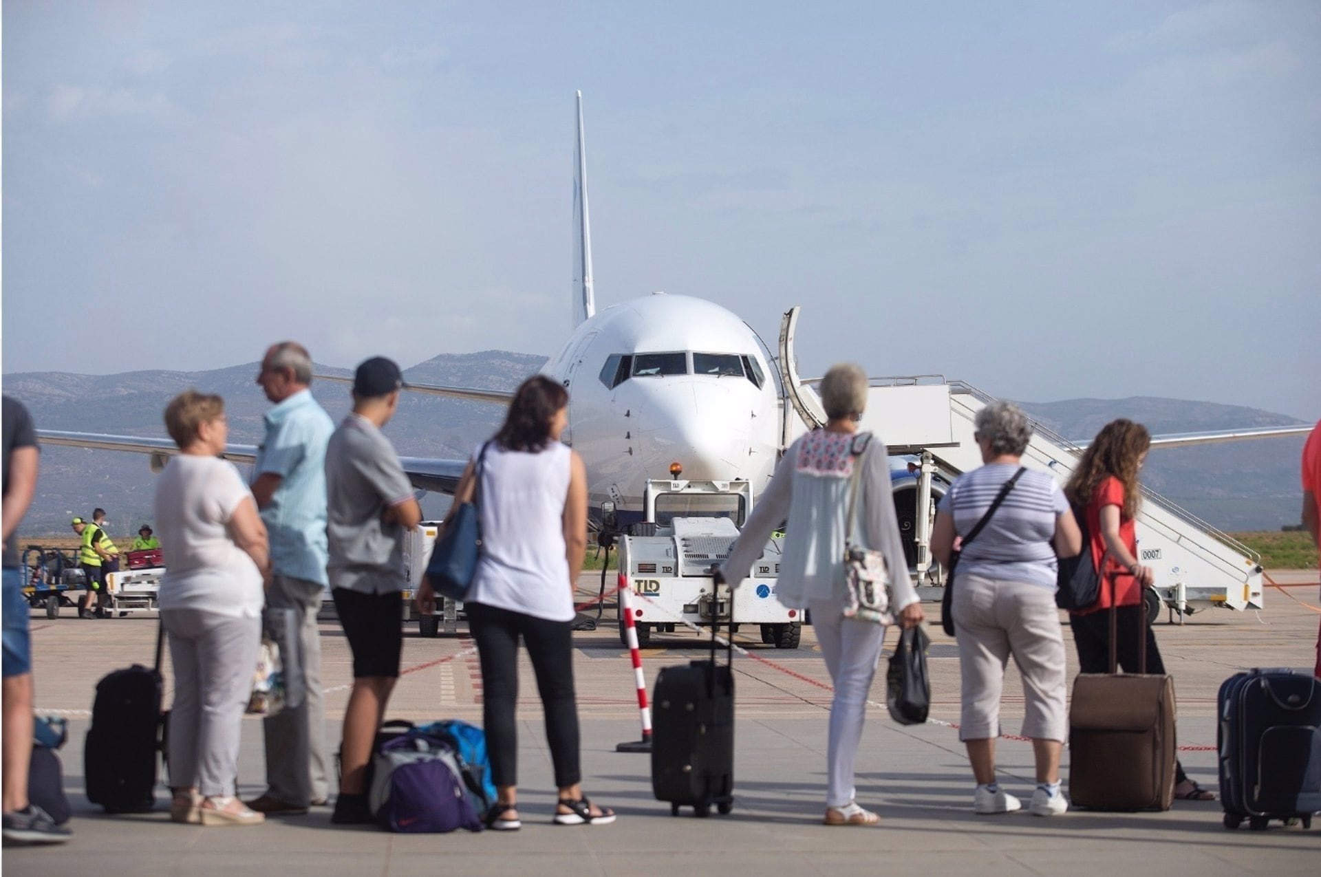 Viajeros en el Aeropuerto de Castellón/Aeropuerto de Castellón