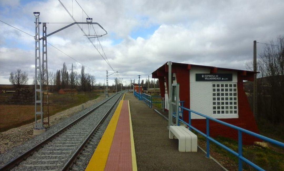 Apeadero de Espinosa de Villagonzalo en Palencia