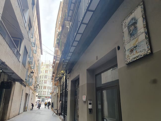 Placa de la casa natalicia de Sorolla