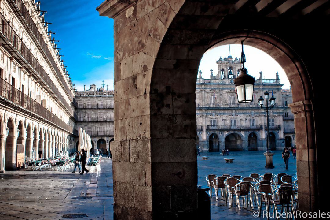 Plaza Mayor de Salamanca. Foto de archivo