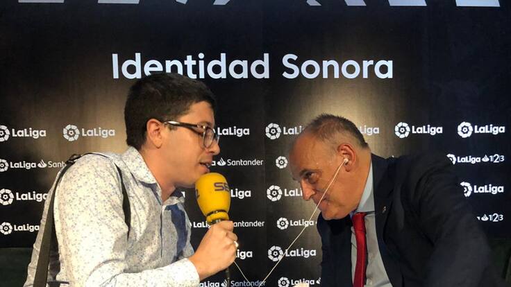 Javier Tebas: "Habíamos invitado a Rubiales al acto y no ha venido"