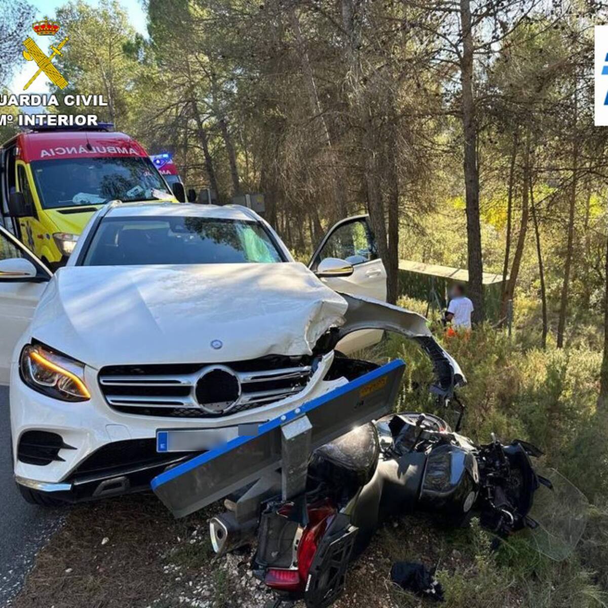 Detenida la conductora que triplicaba la tasa de alcohol en el accidente que causó la muerte a un motorista en Alcoy