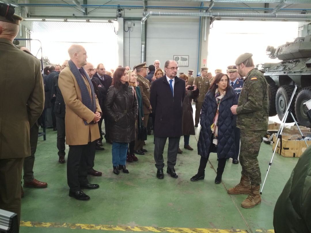 La ministra de Defensa en la Academia Logística de Calatayud