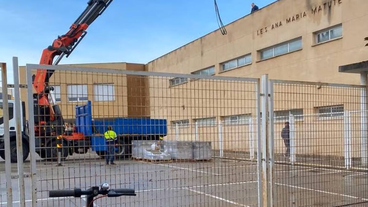 Paralizadas las obras de ampliación del Instituto de Cabanillas por un problema de cimentación