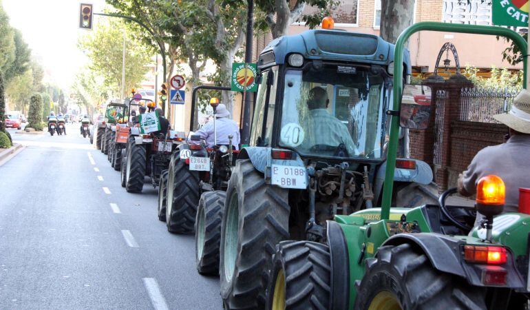 Imatges de l'aturada dels pagesos del passat divendres 13 d'agost