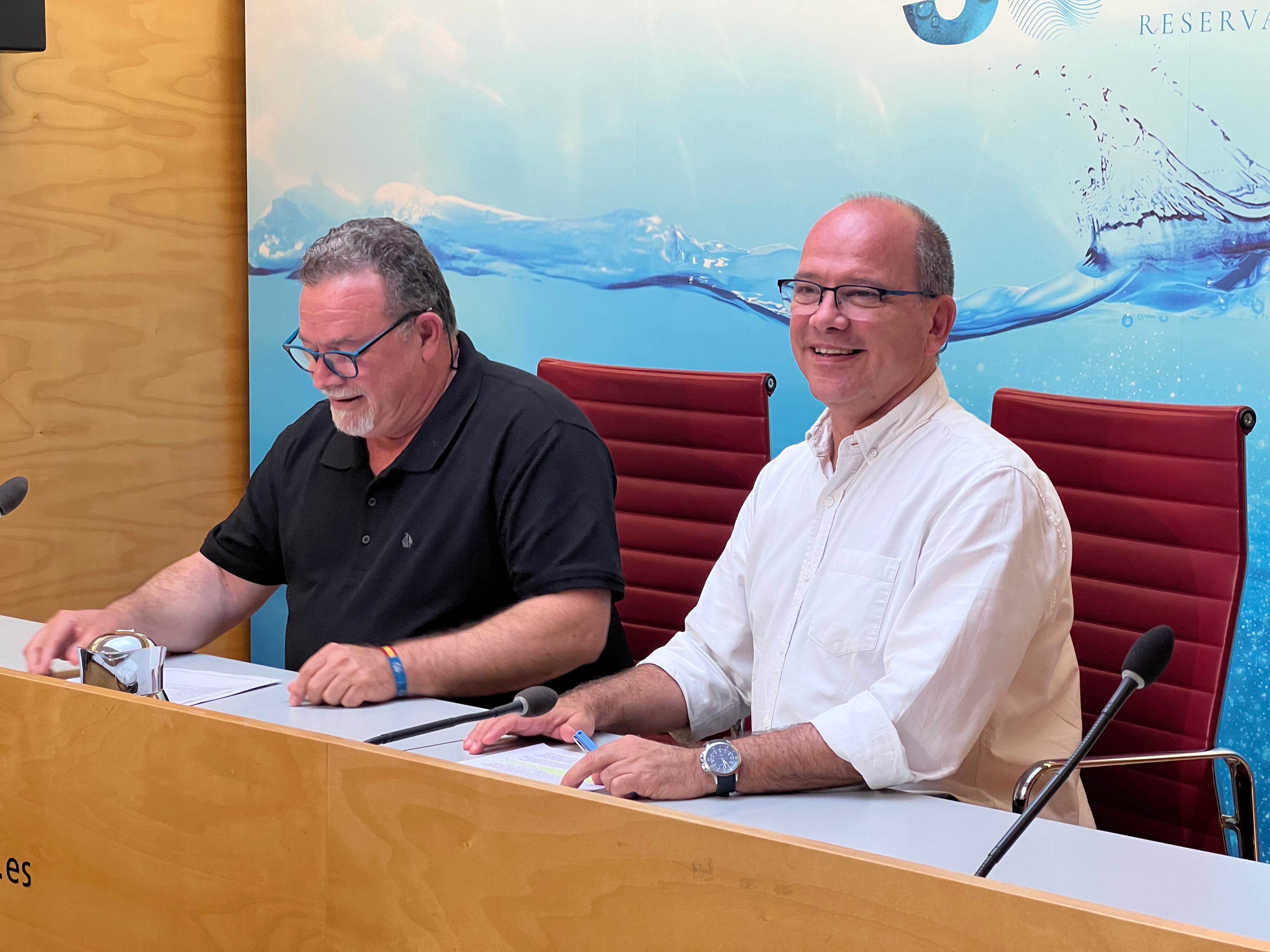 Aínsa i Gornés en roda de premsa