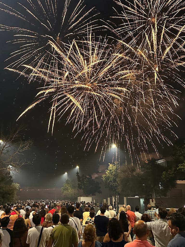 Fuegos artificiales en Andújar