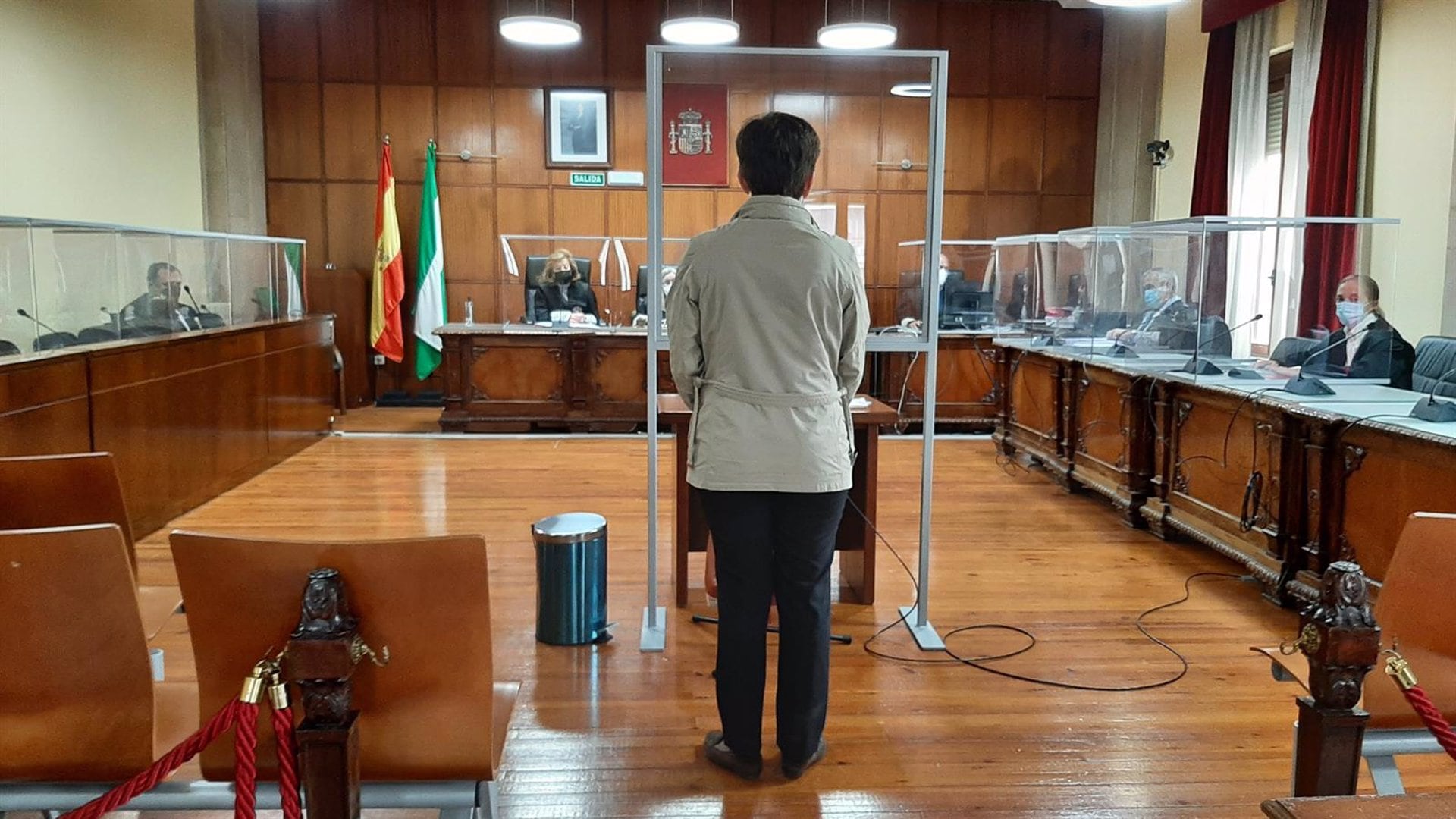 La acusada durante el jucio celebrado en la Audiencia de Jaén.