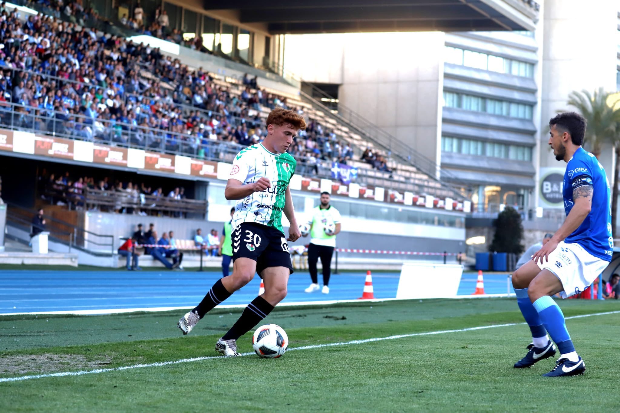 Imagen partido del Xerez DFc ante el Antequera