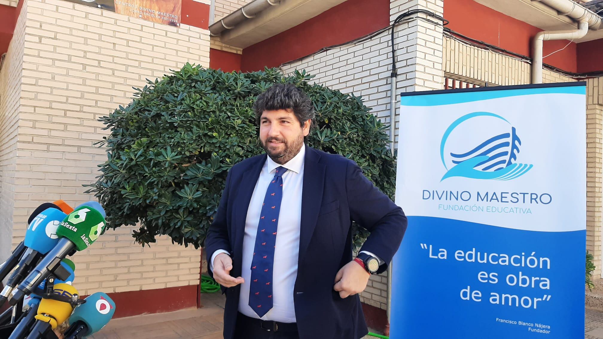 El presidente de la Región de Murcia, Fernando López Miras