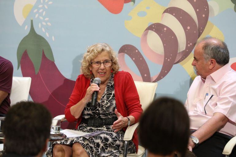 Manuela Carmena, durante un acto