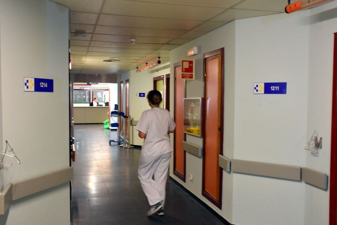 Pasillos del hospital Doctor José Molina Orosa de Arrecife.