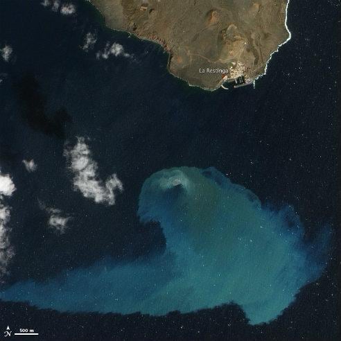 La erupción submarina de El Hierro ha sido elegida como la &quot;imagen de la NASA del año 2012&quot; por los internautas de todo el mundo