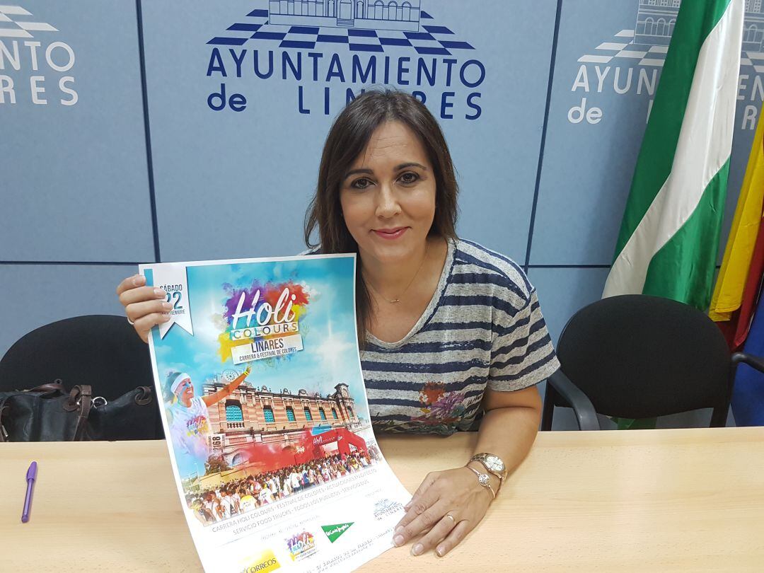 Juana Cruz, concejala responsable del festival Holi Colours 2018
