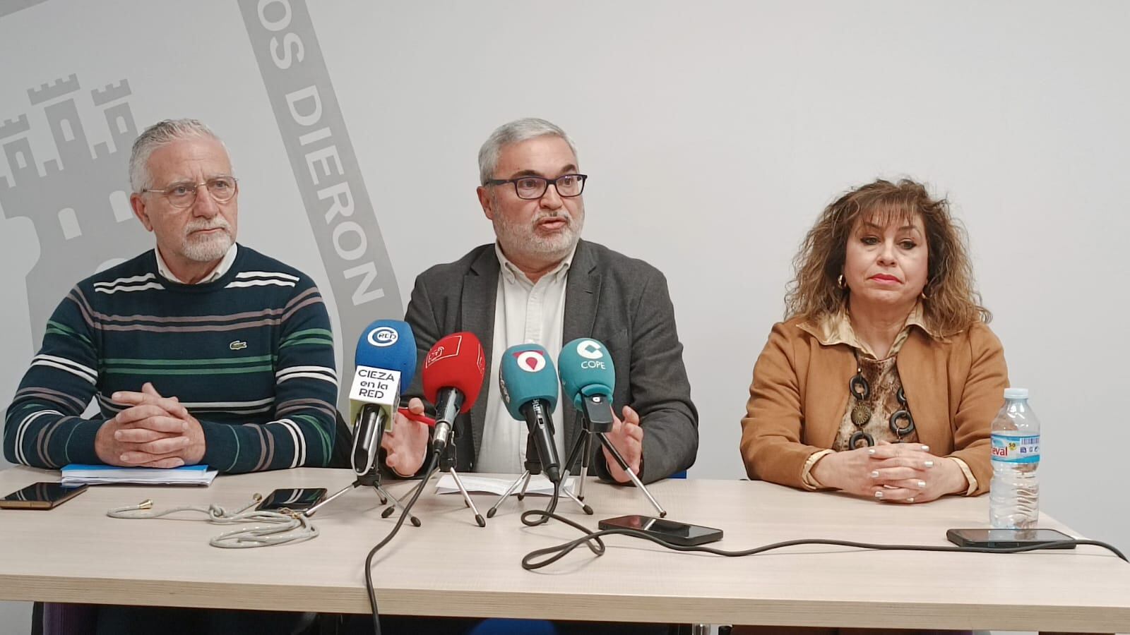 Durante la rueda de prensa de VOX Cieza