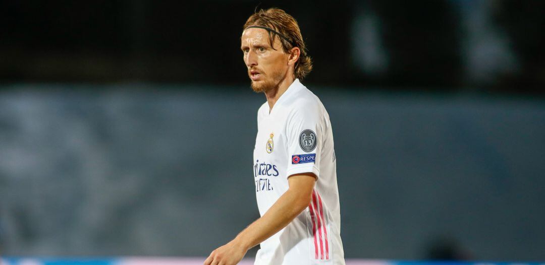 Luka Modric, durante el partido ante el Shakhtar Donestk de Champions League