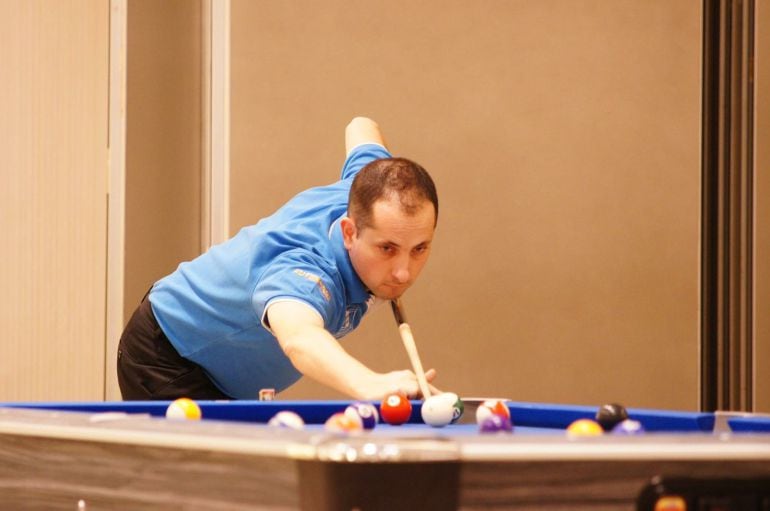 Carlos Cortés, durante la disputa de una competición esta temporada.