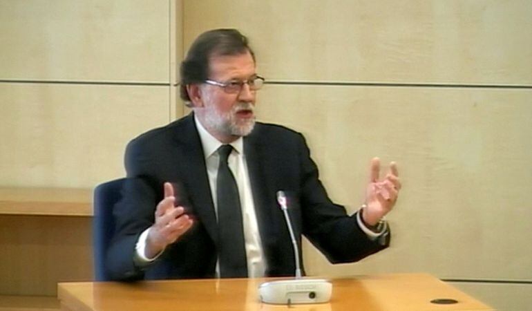 Mariano Rajoy durante su comparecencia de este miércoles.