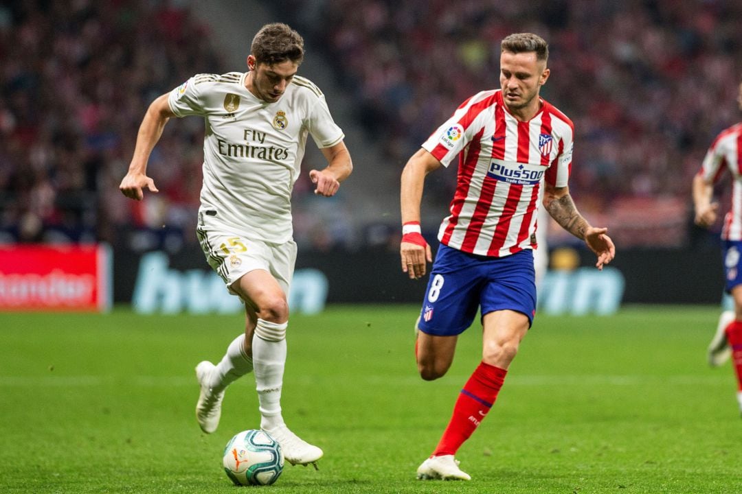 Fede Valverde, en acción frente al Atlético de Madrid