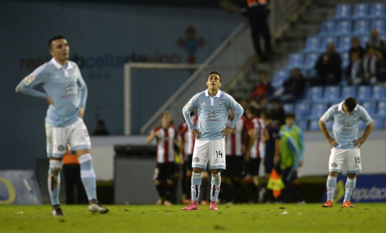 Orellana, durante un partido con el Celta