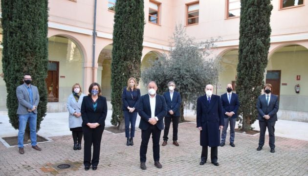 Autoridades que se han dado cita en la presentación del Informe GEM en la UCLM