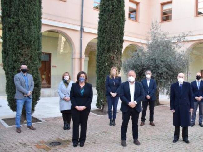 Autoridades que se han dado cita en la presentación del Informe GEM en la UCLM