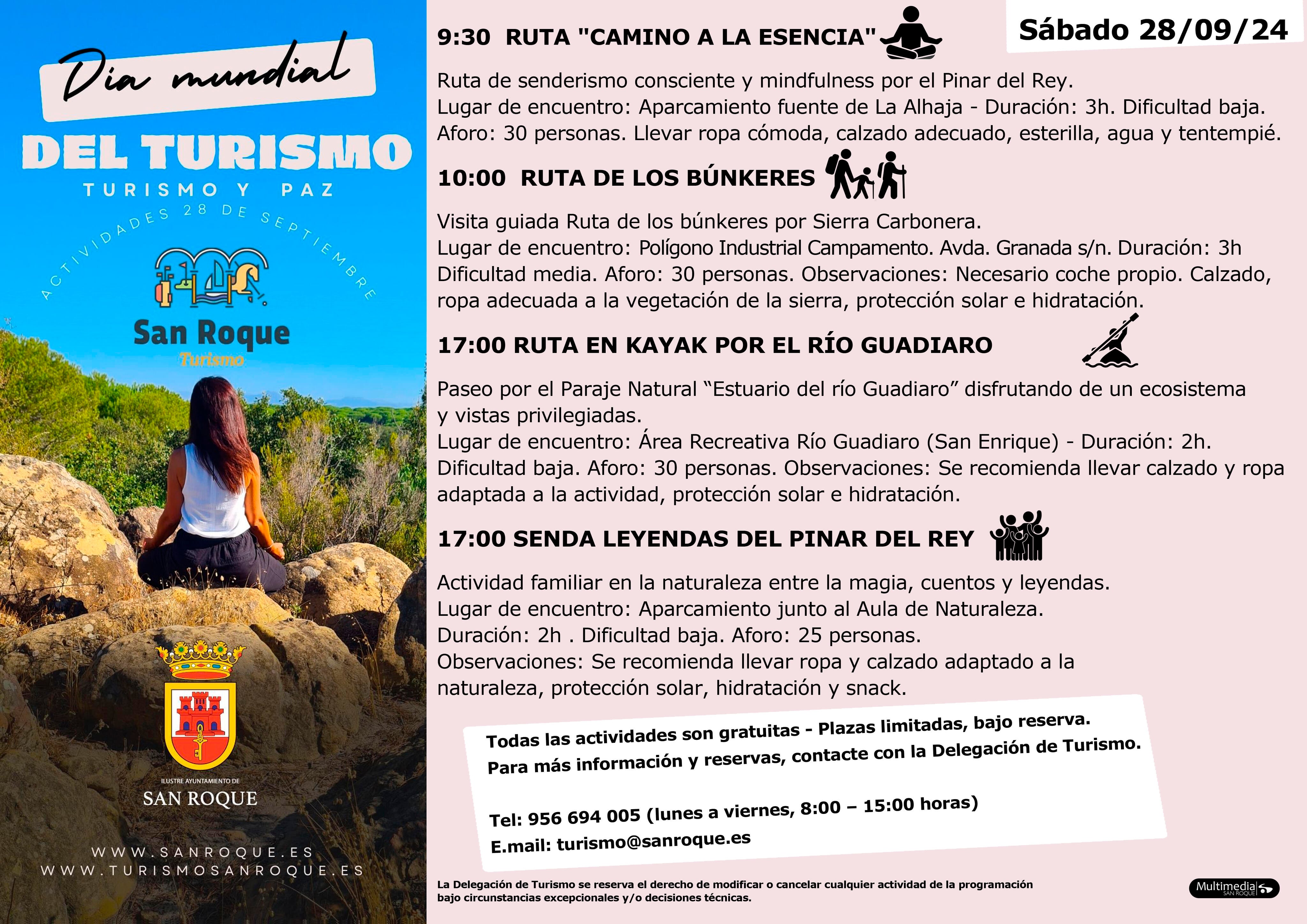 Actividades por el Día del Turismo