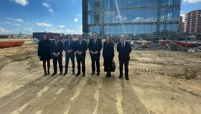 Un momento de la visita