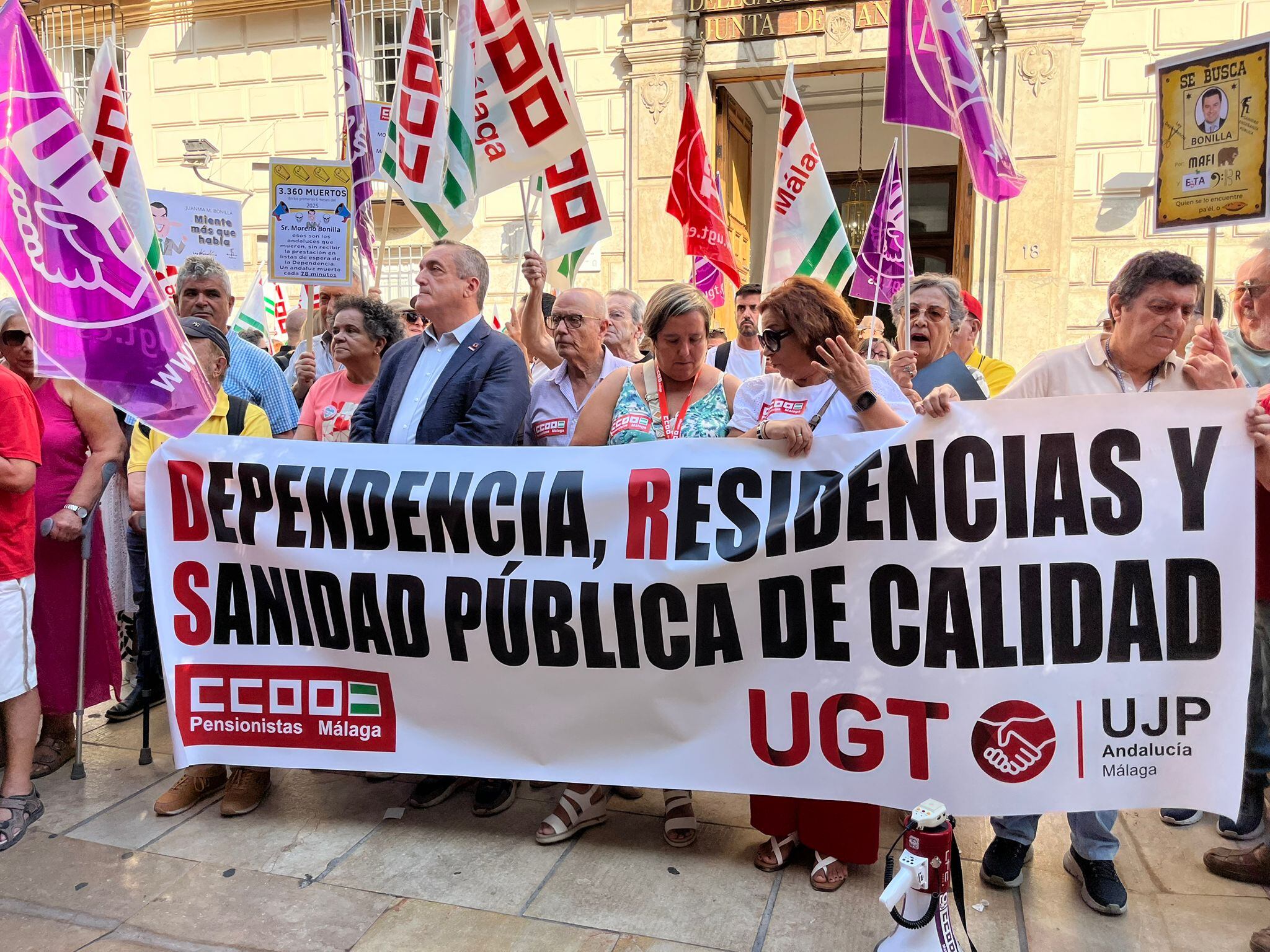 Momento de la protesta